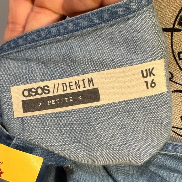 Vintage ASOS Blue Halter Sundress Midi - Picture 3 of 3